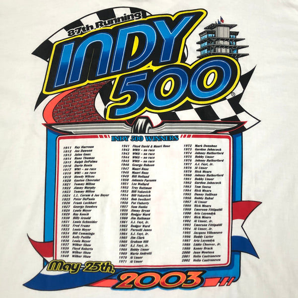 Vintage Deadstock NWT 2003 Indy 500 T-Shirt (XXL)