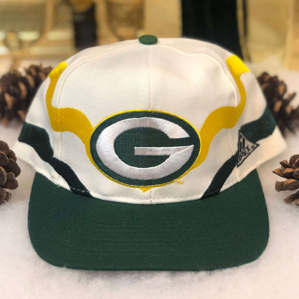 Vintage Deadstock NWOT NFL Green Bay Packers Apex One Swirl Wool Snapback Hat