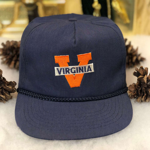 Vintage Deadstock NWOT NCAA Virginia Cavaliers Twill Snapback Hat