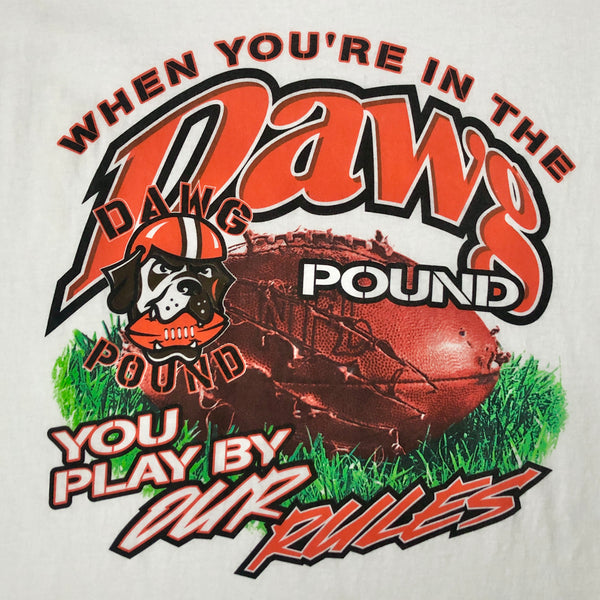 Vintage Deadstock NWOT NFL Cleveland Browns "Dawg Pound" PUMA T-Shirt (XXL)