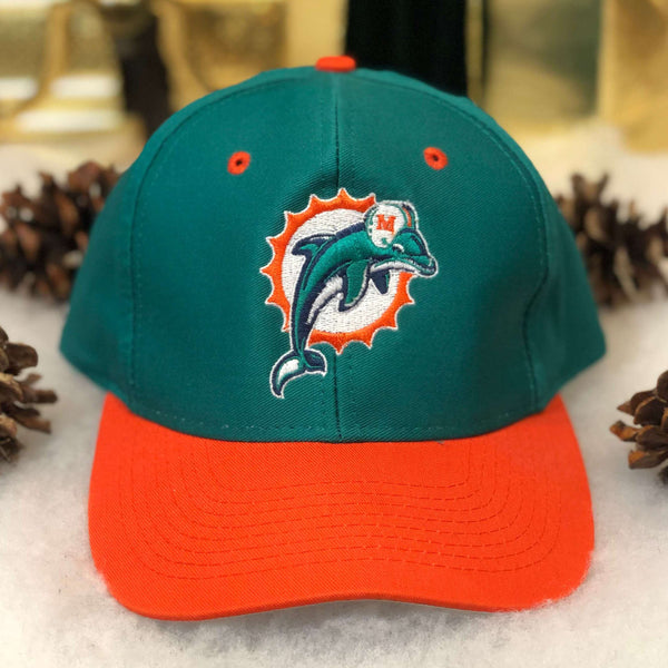 Vintage Deadstock NWOT NFL Miami Dolphins Logo 7 Twill Snapback Hat