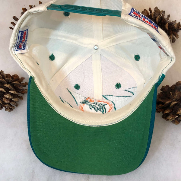 Vintage Deadstock NWOT NFL Miami Dolphins Logo Athletic Sharktooth Wool Snapback Hat