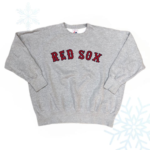 Vintage MLB Boston Red Sox Majestic Crewneck Sweatshirt (XXL/3XL)