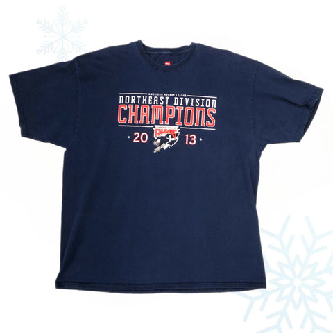 2013 AHL Springfield Falcons Northeast Division Champions T-Shirt (XXL)