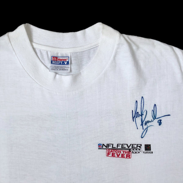 Vintage Deadstock NWOT NFL Fever 2000 Microsoft Computer Game Jacksonville Jaguars Mark Brunell Autographed T-Shirt (XL)