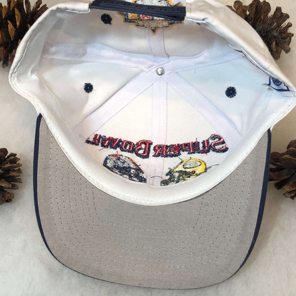 Vintage Deadstock NWOT NFL Super Bowl XXXII Green Bay Packers Denver Broncos Logo 7 Twill Snapback Hat