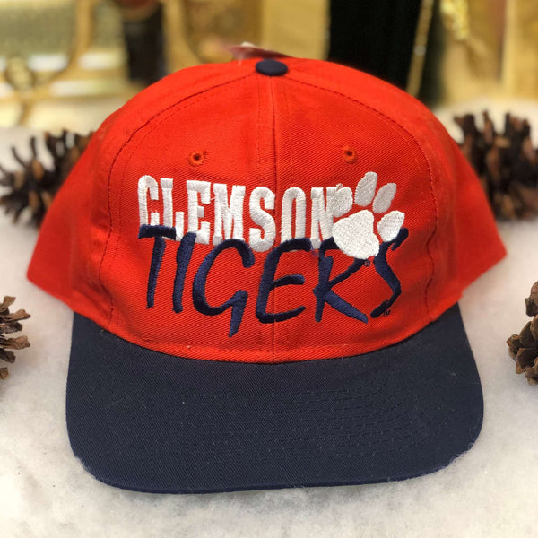 Vintage Deadstock NWT NCAA Clemson Tigers Twill Snapback Hat