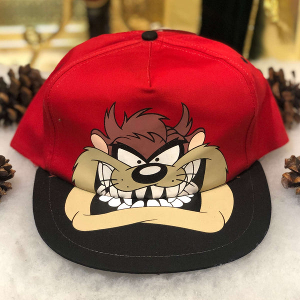Vintage Deadstock NWT 1994 Taz Looney Tunes Twill Snapback Hat