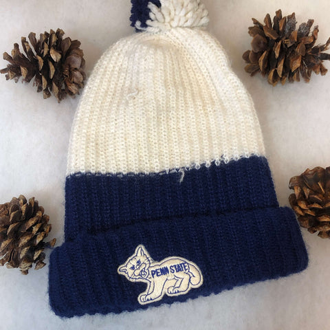 Vintage NCAA Penn State Nittany Lions Knit Beanie Hat