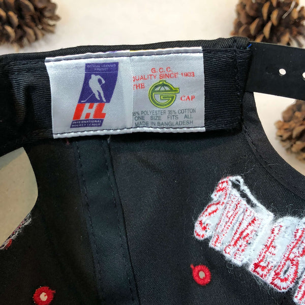 Vintage Deadstock NWT IHL San Francisco Spiders The G Cap Wave Twill Snapback Hat