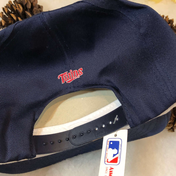 Vintage Deadstock NWT MLB Minnesota Twins Annco Twill Snapback Hat