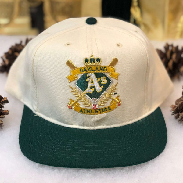 Vintage Deadstock NWT MLB Oakland Athletics American Needle Wool Snapback Hat