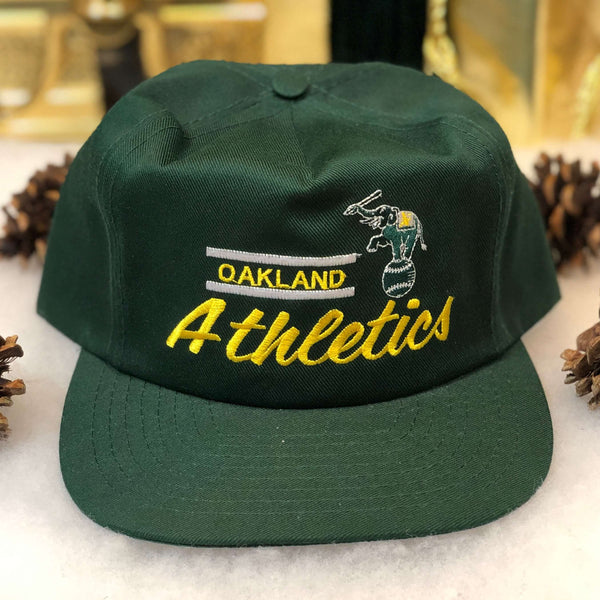 Vintage Deadstock NWT MLB Oakland Athletics Annco Twill Snapback Hat
