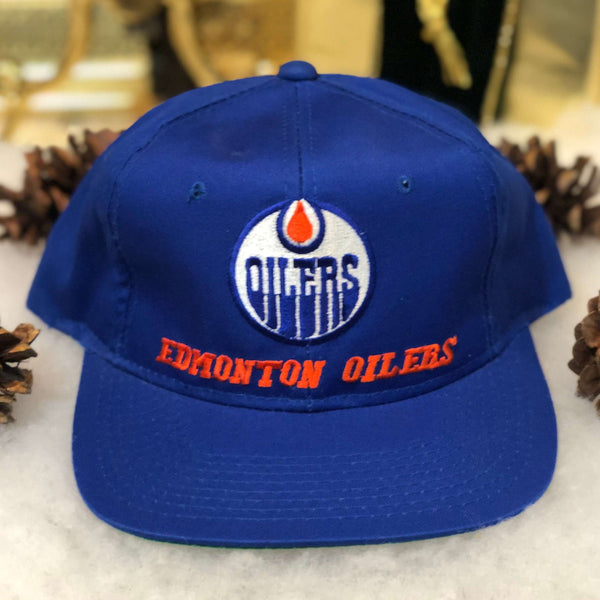 Vintage Deadstock NWOT NHL Edmonton Oilers The G Cap Twill Snapback Hat