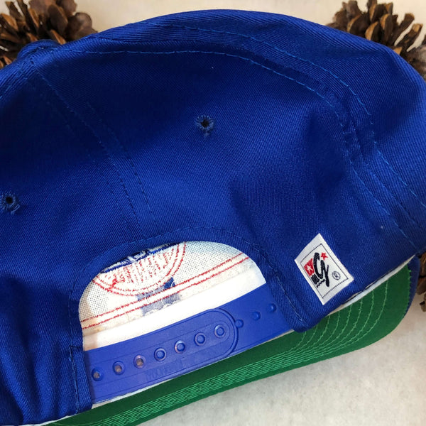 Vintage Deadstock NWOT NHL Winnipeg Jets The Game Split Bar Twill Snapback Hat