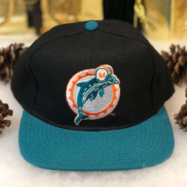 Vintage Deadstock NWOT NFL Miami Dolphins Starter Wool Snapback Hat