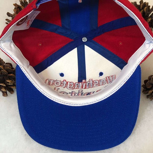 Vintage Deadstock NWOT NHL Washington Capitals AJD Wool Snapback Hat