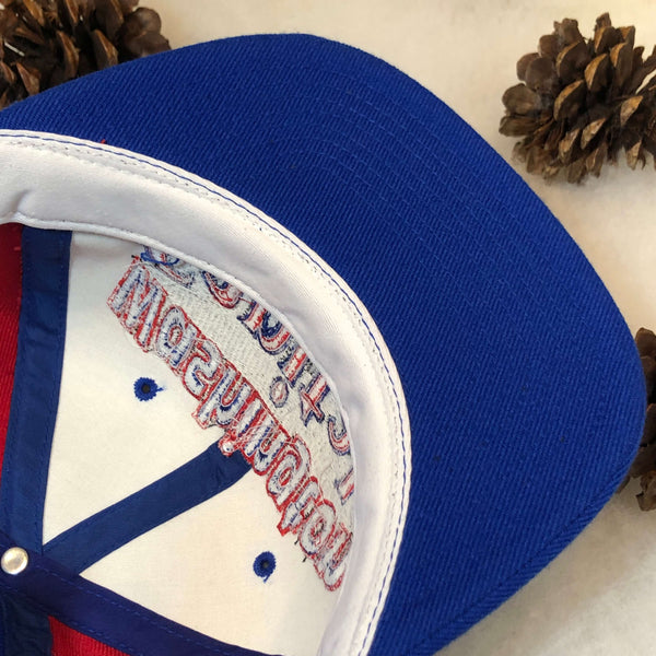 Vintage Deadstock NWOT NHL Washington Capitals AJD Wool Snapback Hat