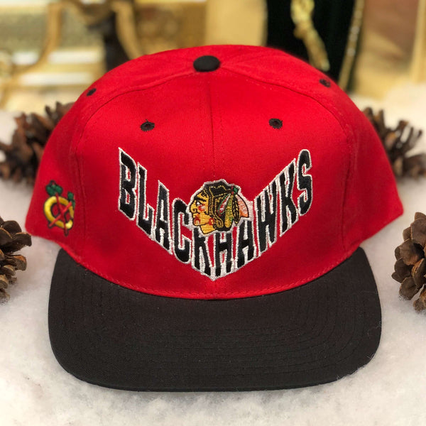 Vintage Deadstock NWOT NHL Chicago Blackhawks Annco Twill Snapback Hat