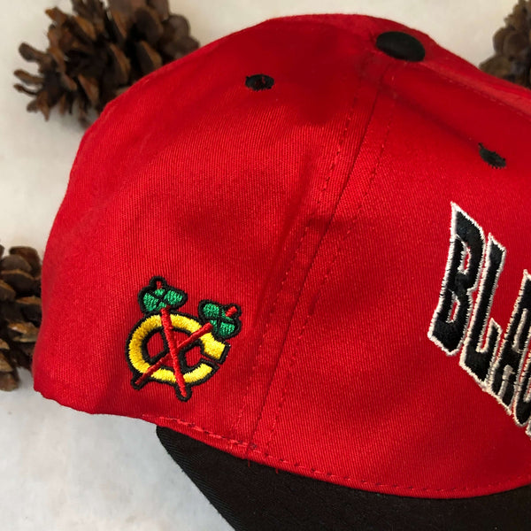 Vintage Deadstock NWOT NHL Chicago Blackhawks Annco Twill Snapback Hat