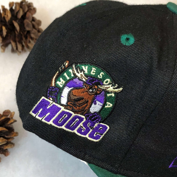 Vintage Deadstock NWT IHL Minnesota Moose #1 Apparel Wool Snapback Hat