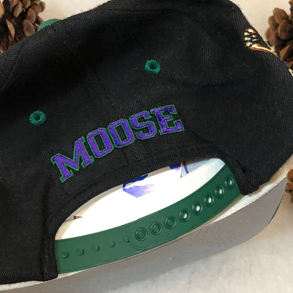 Vintage Deadstock NWT IHL Minnesota Moose #1 Apparel Wool Snapback Hat