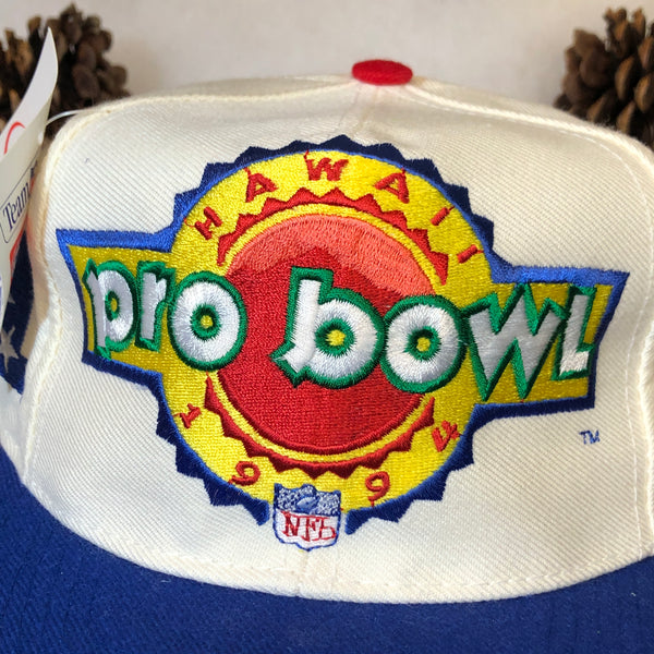 Vintage Deadstock NWT 1994 Hawaii NFL Pro Bowl Logo Athletic Wool Snapback Hat