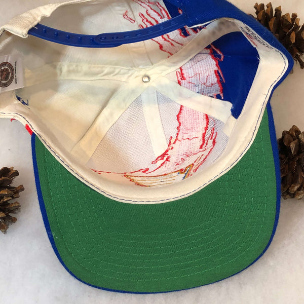 Vintage Deadstock NWOT NHL St. Louis Blues Logo Athletic Splash Snapback Hat