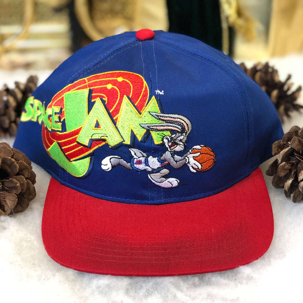 Vintage Deadstock NWT 1996 Space Jam Bugs Bunny Twill Snapback Hat