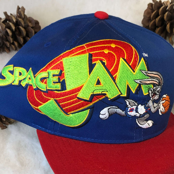 Vintage Deadstock NWT 1996 Space Jam Bugs Bunny Twill Snapback Hat
