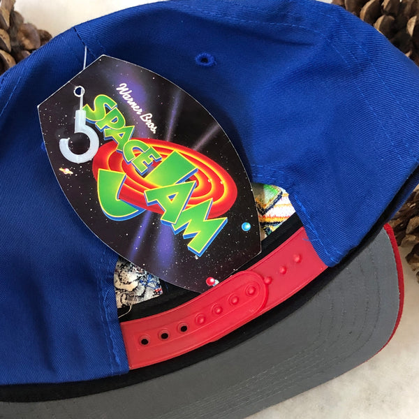 Vintage Deadstock NWT 1996 Space Jam Bugs Bunny Twill Snapback Hat