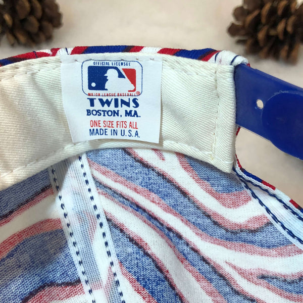 Vintage Deadstock NWT MLB Chicago Cubs Twins Enterprise Zebra All Over Print Twill Snapback Hat