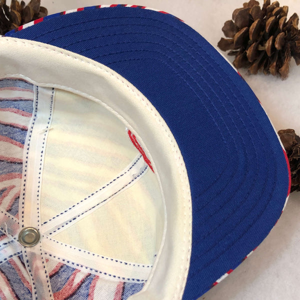 Vintage Deadstock NWT MLB Chicago Cubs Twins Enterprise Zebra All Over Print Twill Snapback Hat