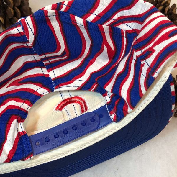 Vintage Deadstock NWT MLB Chicago Cubs Twins Enterprise Zebra All Over Print Twill Snapback Hat