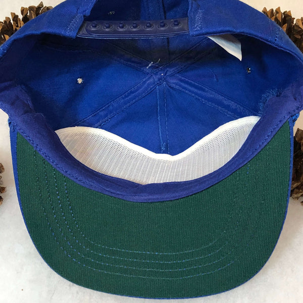 Vintage Deadstock NWOT Royal Blue Blank Twill SKM Snapback Hat
