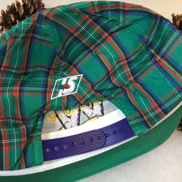 Vintage Deadstock NWT NCAA Washington Huskies Plaid Head Start Snapback Hat