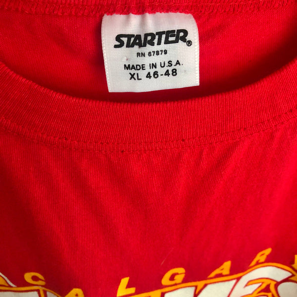 Vintage NHL Calgary Flames 1988 Starter T-Shirt (M)