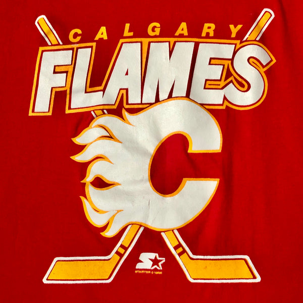 Vintage NHL Calgary Flames 1988 Starter T-Shirt (M)