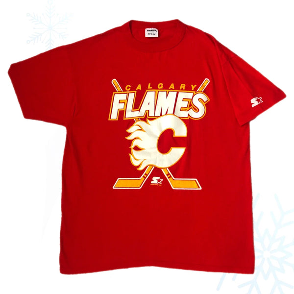Vintage NHL Calgary Flames 1988 Starter T-Shirt (M)
