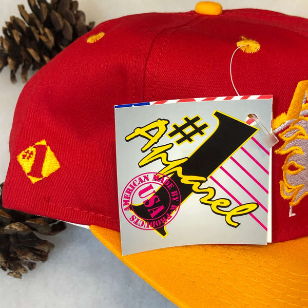 Vintage Deadstock NWT NHL Calgary Flames #1 Apparel Twill Snapback Hat