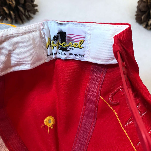 Vintage Deadstock NWT NHL Calgary Flames #1 Apparel Twill Snapback Hat