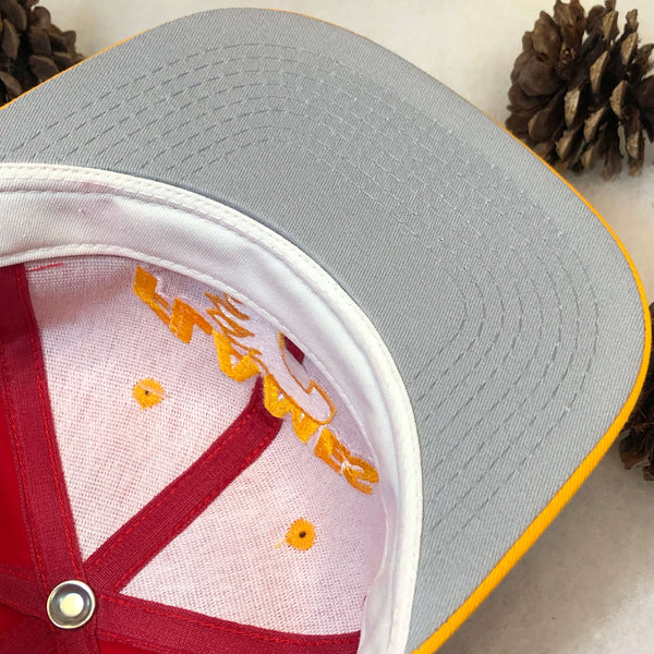 Vintage Deadstock NWT NHL Calgary Flames #1 Apparel Twill Snapback Hat