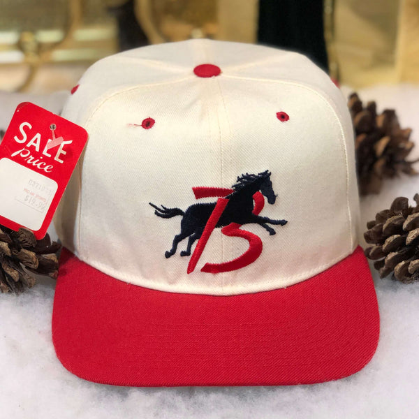 Vintage Deadstock NWT MiLB Billings Mustangs New Era Wool Snapback Hat