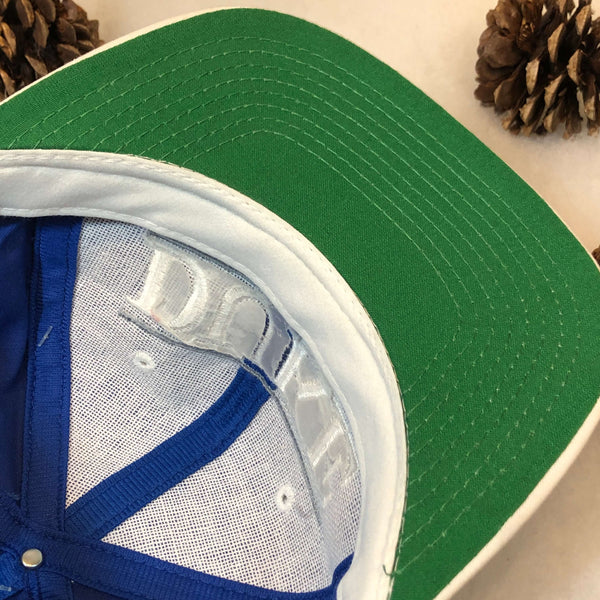 Vintage Deadstock NWT NCAA Duke Blue Devils The Game Split Bar Twill Snapback Hat