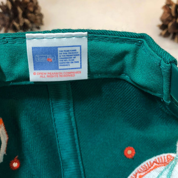 Vintage Deadstock NWOT NFL Miami Dolphins Drew Pearson Clutch Spellout Wool Snapback Hat