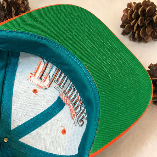 Vintage Deadstock NWOT NFL Miami Dolphins AJD Twill Snapback Hat