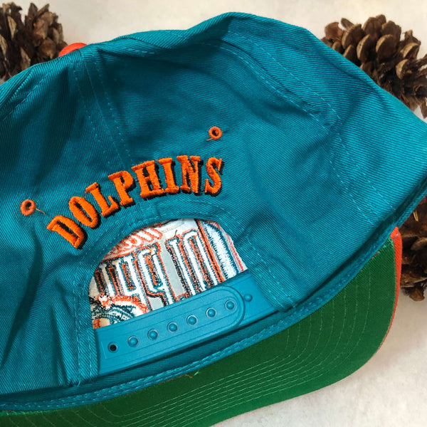 Vintage Deadstock NWOT NFL Miami Dolphins AJD Twill Snapback Hat