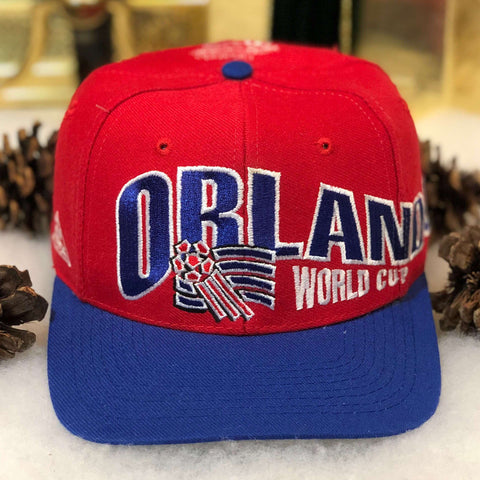 Vintage Deadstock NWOT 1994 Orlando USA World Cup Apex One Wool Snapback Hat