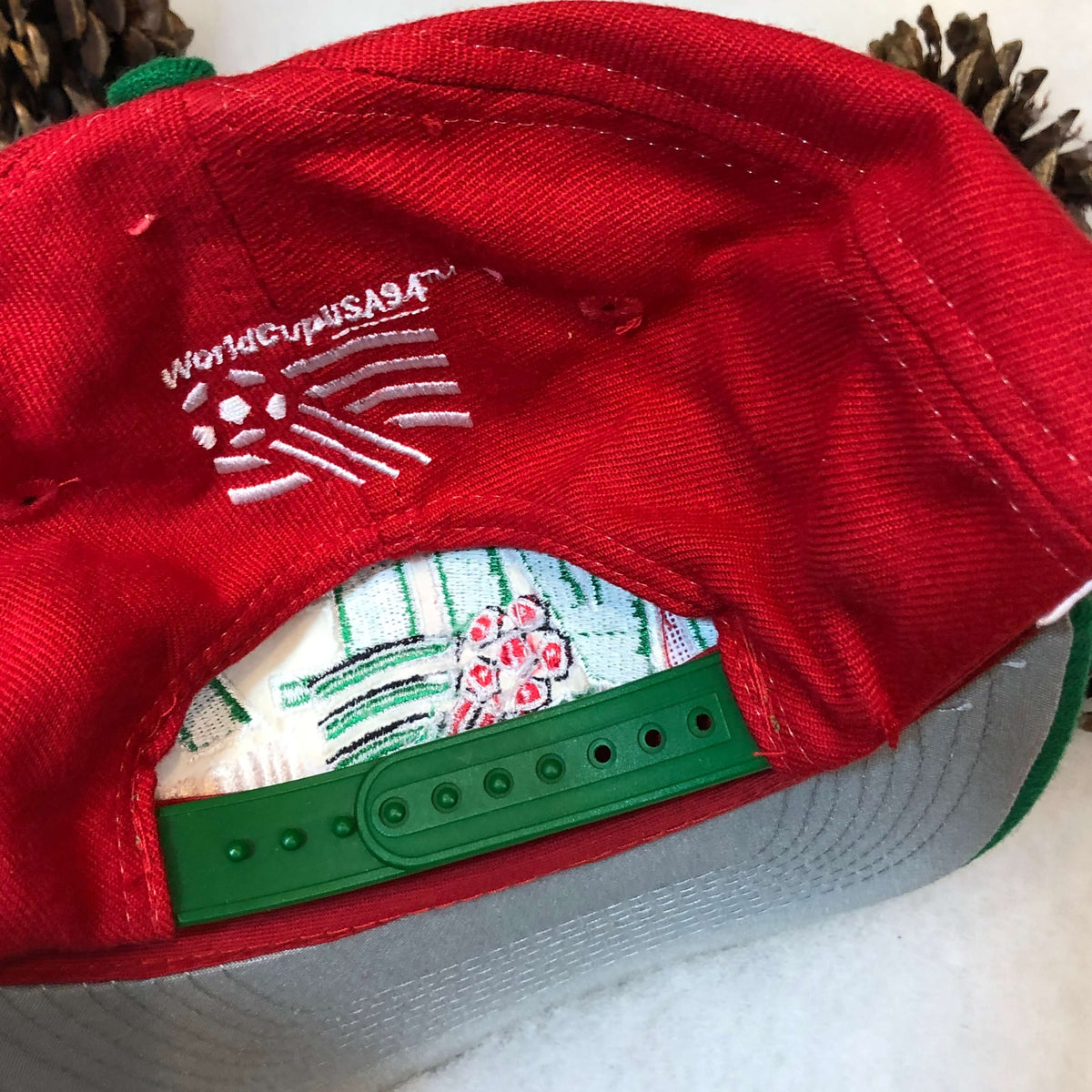 Vintage NWOT 1994 Mexico World Cup Apex One Wool Snapback Hat