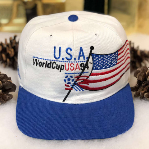 Vintage 1994 USA World Cup Soccer Apex One Wool Snapback Hat